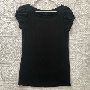 LOFT bubble sleeve cotton t-shirt